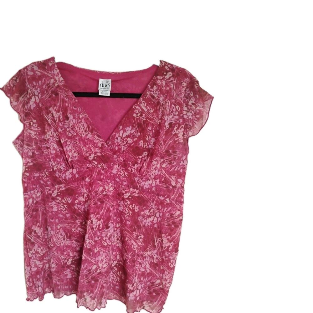 Duo Pink Maternity Top Small